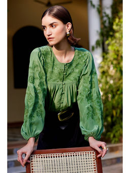 Calling June - Blush Blouse