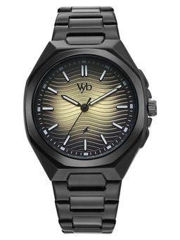 Fastrack - Men Vyb Analog Yellow Gradient Dial Stainless Steel Strap Watch FV30054NM01W (M)