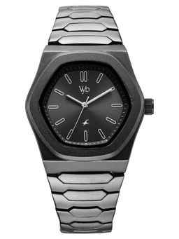 Fastrack - Men Vyb Limitless with Quartz Analog Black Dial Alloy Strap Watch FV30060QM01W (M)