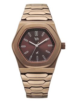 Fastrack - Men Vyb Limitless with Quartz Analog Maroon Dial Alloy Strap Watch FV30060QM02W (M)