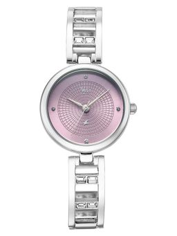 Fastrack - Women Vyb Seeker with Quartz Analog Pink Dial Alloy Strap Watch FV60134SM01W (M)