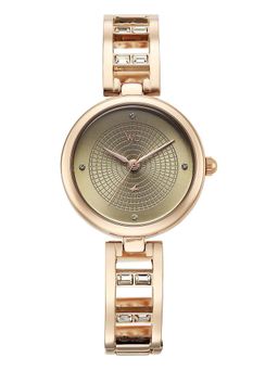 Fastrack - Women Vyb Seeker with Quartz Analog Olive Dial Alloy Strap Watch FV60134WM01W (M)