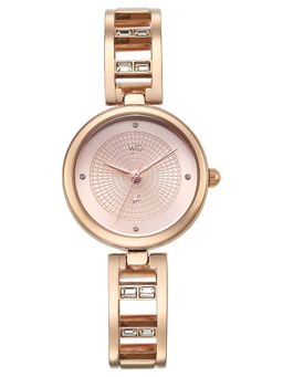 Fastrack - Women Vyb Seeker with Quartz Analog Rose Gold Dial Alloy Strap Watch FV60134WM02W (M)