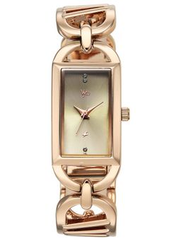 Fastrack - Women Vyb Striker with Quartz Analog Olive Dial Alloy Strap Watch FV60136WM01W (M)