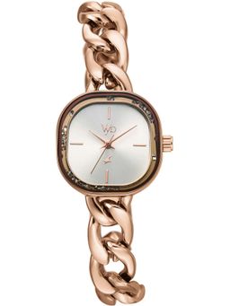 Fastrack - Women Vyb Starlet Analog Silver Dial Alloy Strap Watch FV60139WM01W (M)
