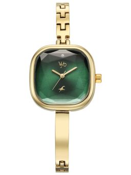 Fastrack - Women Vyb Aurora Analog Green Dial Alloy Strap Watch FV60140YM01W (M)