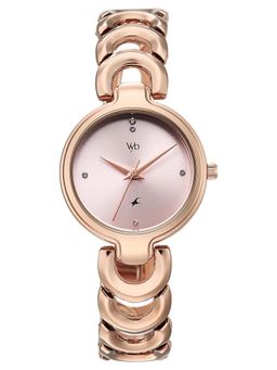 Fastrack - Women Vyb Successor Analog Pink Dial Alloy Strap Watch FV60141WM01W (M)