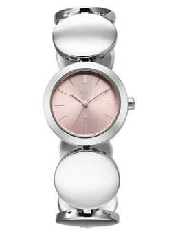 Fastrack - Women Vyb Showstopper Analog Light Pink Dial Alloy Strap Watch FV60145SM01W (M)