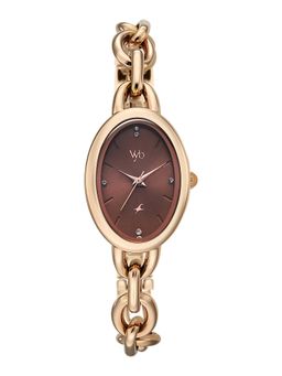 Fastrack - Women Vyb Manifester Analog Brown Dial Alloy Strap Watch FV60148WM01W (M)