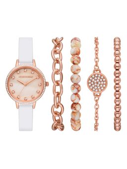 SKECHERS - Women Mop Cream Dial Quartz Watch with Bracelets SR9080 (S)