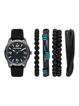 SKECHERS - Men Pop Black Quartz Watch with Bracelets SR9092 (M)