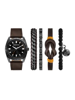 SKECHERS - Men Black Toned Quartz Watch with Bracelets SR9140 (M)