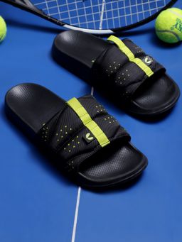Chupps - Men Turbo Casual Black Sliders