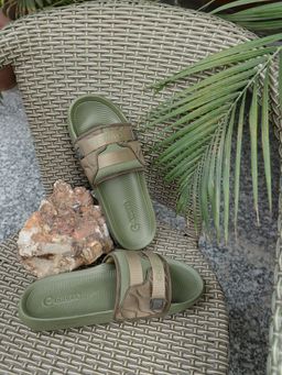 Chupps - Mens Forge Olive Casual Sliders