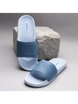 Chupps - Mens Pure Sky Blue Casual Sliders