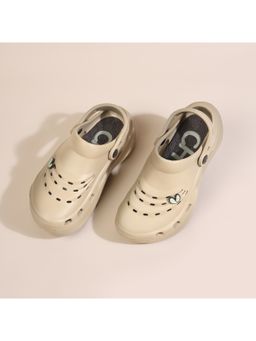 Chupps - Women Eden Beige Brown Casual Slider Clogs
