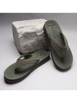 Chupps - Men Trifuse Olive Casual Flipflops
