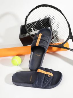 Chupps - Men Turbo Navy Blue Casual Sliders