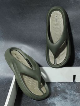 Chupps - Men Dune Olive Beige Casual Flipflops