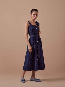 Shibui - Boss Dress with Belt - Blue (Set of 2)