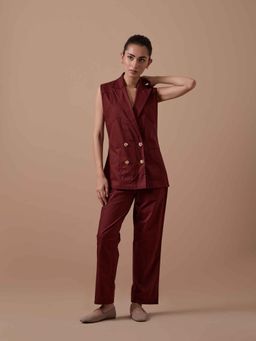Shibui - Influence Co-Ord - Maroon (Set of 2)