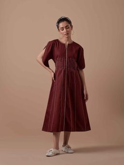 Shibui - Sole Dress - Maroon