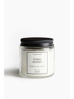 H&M - White Scented Candle In Glass Holder