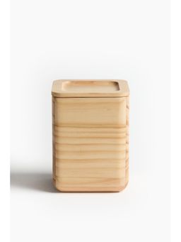 H&M - Beige Tall Wooden Organiser Box
