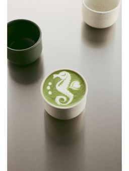 H&M - Beige Stoneware Matcha Mug