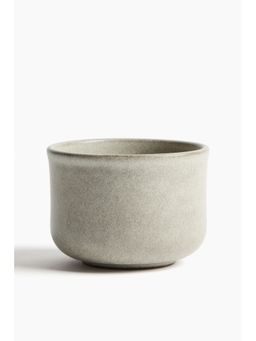 H&M - Beige Stoneware Matcha Mug