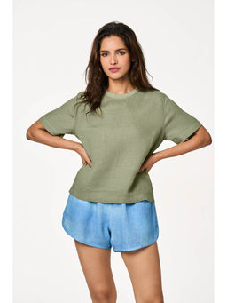 TERRA LUNA - Women's T-Shirt Solid Matcha