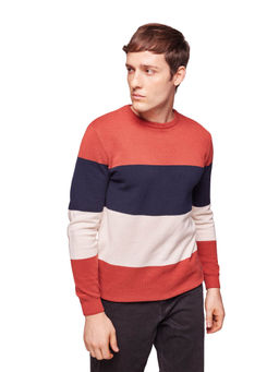 Bombay High - Mens Premium Cotton Multicolored Knit Pullover