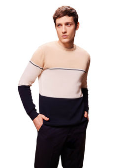 Bombay High - Mens Premium Cotton Multicolored Knit Pullover