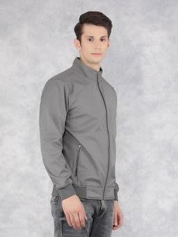CRIMSOUNE CLUB - Mens Grey Printed Jacket
