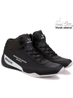 BERSACHE - Men Premium Sports Trending Black Running Shoes