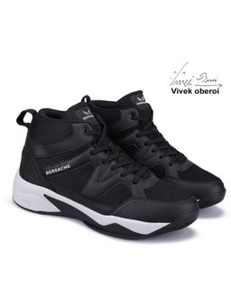BERSACHE - Men Premium Sports Trending Black Running Shoes