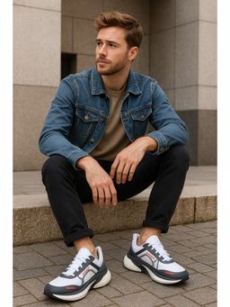 BERSACHE - Men Premium Sports Trending White Running Shoes