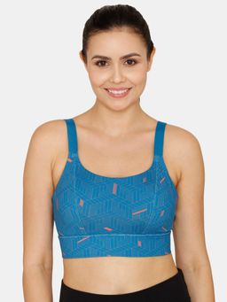 Zivame - Zelocity High Impact Quick Dry Sports Bra - Faience