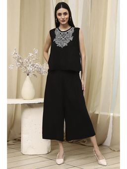 Biba - Women Black Solid Straight Co-Ord