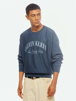 Calvin Klein - Logo Relaxed Fit Cotton Sweatshirt
