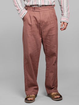 ROOKIES - Dark Onion Pleated Korean Fit Cotton Trouser