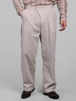 ROOKIES - Sand Pleated Korean Fit Cotton Trouser