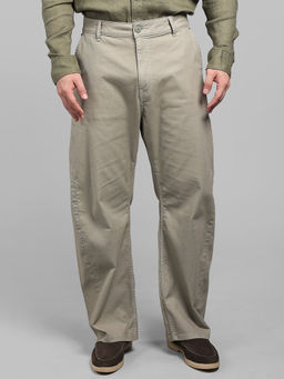 ROOKIES - Light Olive Loose Arc Fit Cotton Stretch Chinos