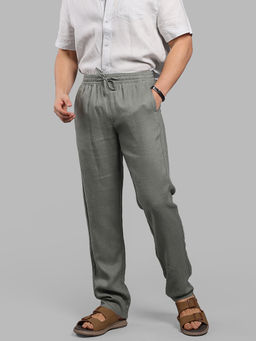 ROOKIES - Army 100% Linen Pant