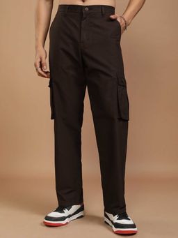 HIGHLANDER - Men Brown Solid Cargo