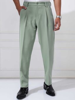 HIGHLANDER - Men Sea Cavalry Twill Pleated Korean Baggy Formal Pant