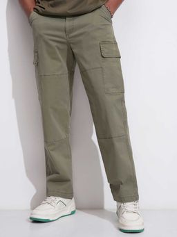HIGHLANDER - Men Regular Fit Cargos Trousers