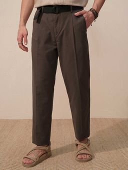 HIGHLANDER - Men Black Premium Linen Relaxed Trouser