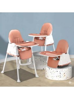 Safe-O-Kid - Baby 3 In 1 Multifunctional High Chair- Brown (0-36 Months)