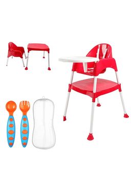 Safe-O-Kid - Baby Feeding High Chair- Red (0-36 Months)
